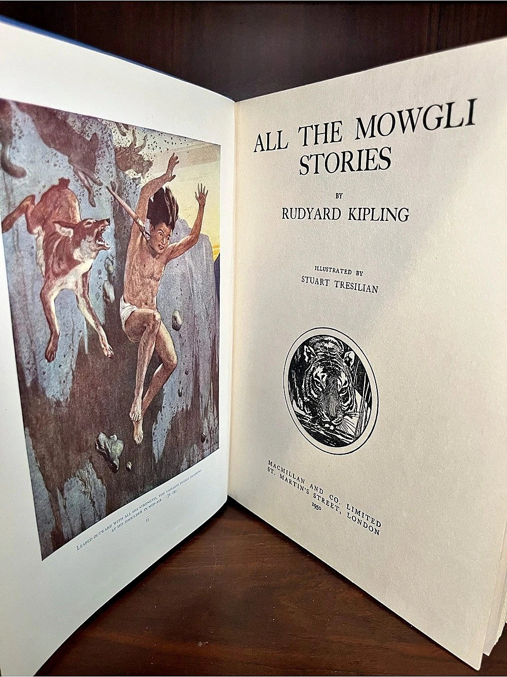 (1952) All the Mowgli Stories (Jungle book) Illustrated Hardcover Book - Picture 3 of 5